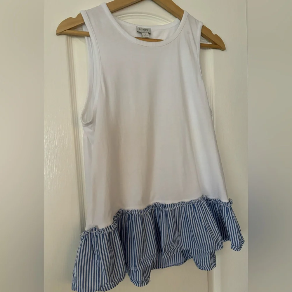 J. Crew Woven-hem tank top - like new! - size S - Picture 5 of 8